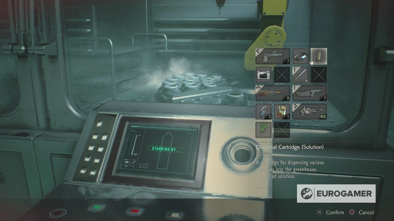 Resident Evil 2 Drug Testing Lab puzzle solution, cooling the